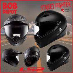 Casque de Moto Intégral STREET FIGHTER - Noir Mat