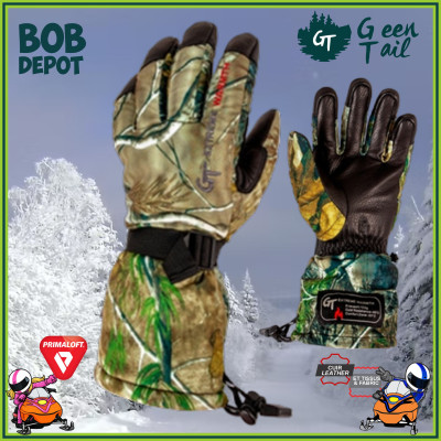 Gants de Motoneige en Cuir de Chevreuil