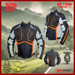 Manteau de Moto TOURING II - Orange