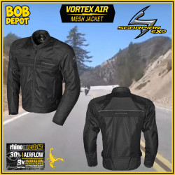 Manteau de Moto VORTEX AIR MESH - Noir