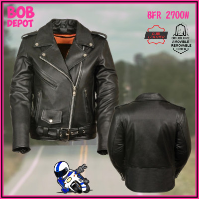 Manteaux de Moto CLASSIQUE en Cuir