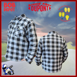 Chemise de Motard Renforcé avec Aramid® Kevlar® de DuPont™
