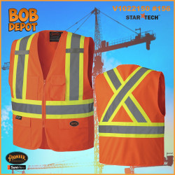 Vestes Sans Manches avec Zipper - Orange/Hi-Viz