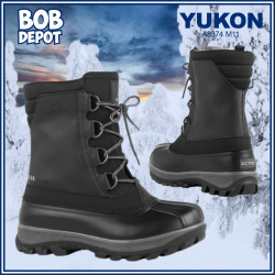 Bottes d'Hiver YUKON avec Feutre Amovible - Noir