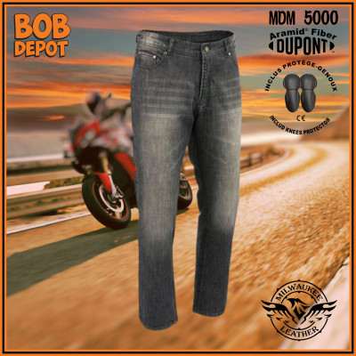Jeans de Motard Renforcé de Fibres Aramid® par DuPont™