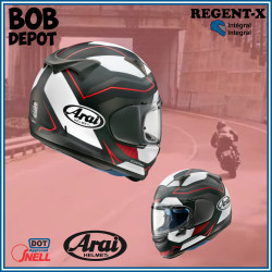 Casque de Moto Intégral REGENT-X SENSATION - Rouge Givré