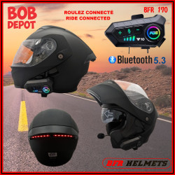 Casque de Moto Modulaire avec Systeme de Communication Y10