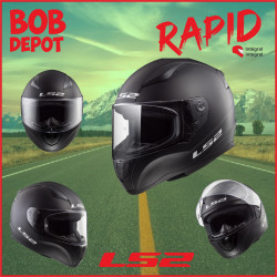 Casque de Moto Intégral RAPID Solid - Noir Mat