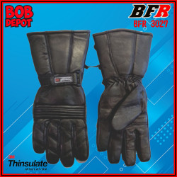 Gants de Moto Long Doublé en Cuir