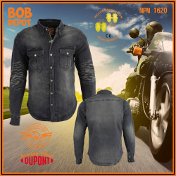 Chemise de Motard Renforcé avec Aramid® Kevlar® de DuPont™