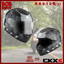 Casque de Moto Intégral RR619 FRONTIER - Noir