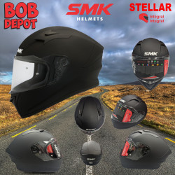 Casque de Moto Intégral STELLAR - Noir Mat