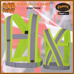 Ceinture/Bretelle de Sécurité de Ajustable - Jaune/Hi-Viz