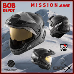 Casque de Motoneige Intégral MISSION AMS Solid VDE - Carbone