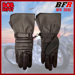 Gants de Moto Long en Cuir - Non Doublé