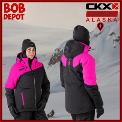 Manteau de Motoneige ALASKA - Noir/Rose