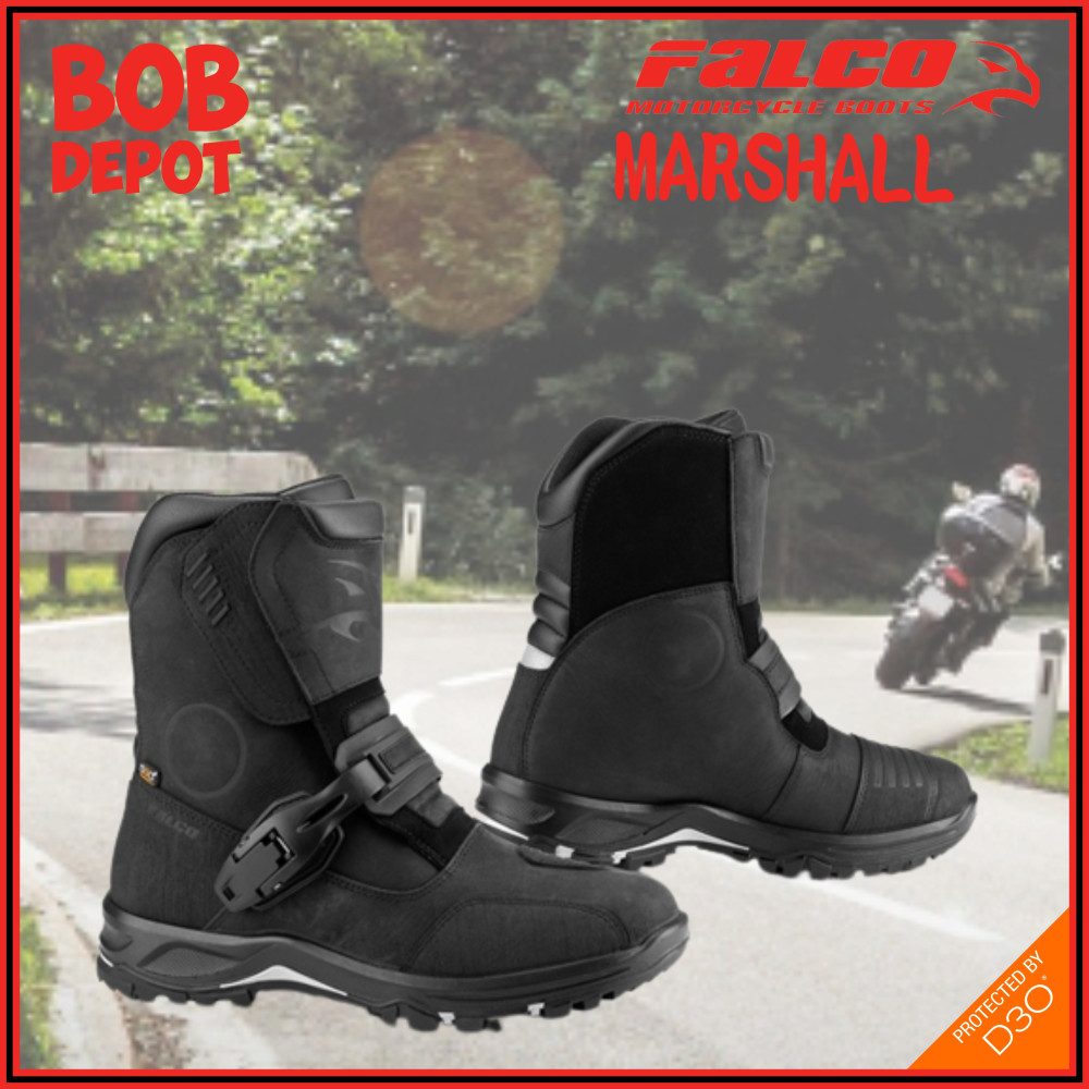 Demi-bottes Moto Marshall - FALCO Marron