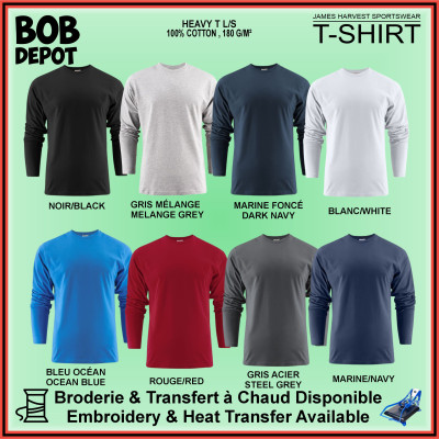 T-Shirts HEAVY L/S 100% Cotton - Manches Longue
