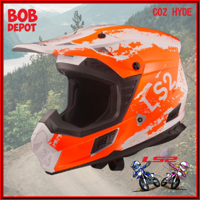 Casques Hors-Route COZ HYDE - Orange/Blanc