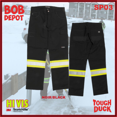 Pantalon cargo en sergé flexible, coupe décontractéeRelaxed