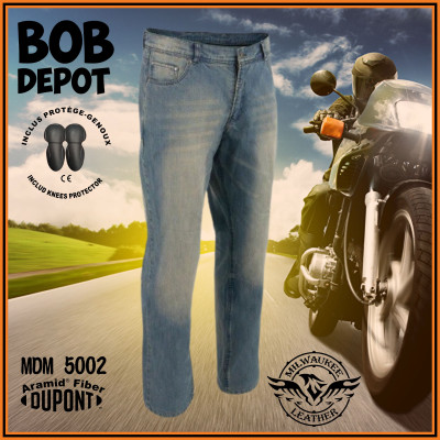 Jeans de Motard Renforcé de Fibres Aramid® par DuPont™