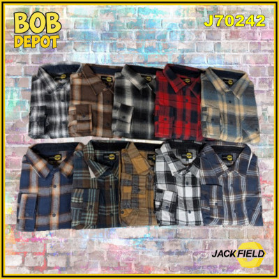 Chemise de Flanelle à Boutons Pression - Assortie