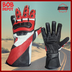 Gants de Moto en Cuir avec Protection SP