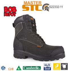 Bottes de Travail 8'' MASTER en Cuir Nubuck - Noir