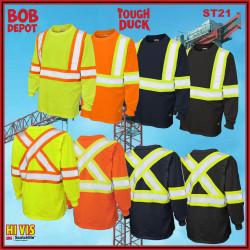Chandail en Jersey de Coton à Manches Longues - Hi-Viz