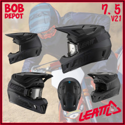 Casques Hors-Route 7.5 V21.1 Lunette incluse - Noir