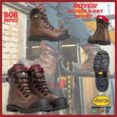 Bottes de Travail REVOLT R-DRY - Brun Chocolat