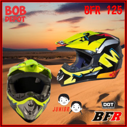 Casque Hors-Route Junior - Noir/Hi-Viz