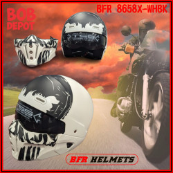 Casque de Moto Modulable/Visage Ouvert SKULL