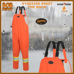 Salopette «THE ROCK» en Polyester Oxford 300D -Orange/Hi-Viz