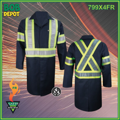 Sarrau de Soudeur Ignifuge FR 100% Cotton - Hi-Viz