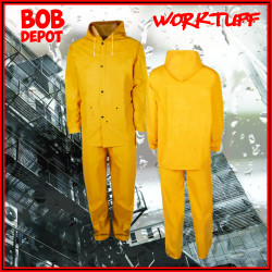 Ensemble Imperméable 2 Morceaux en PVC - Jaune