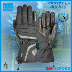 Gants de Moto CONVOY 3.0 MS DRY2DRY™ - Noir
