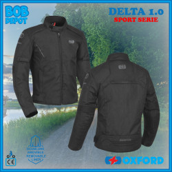 Manteau de Moto DELTA TECH 1.0 - Noir