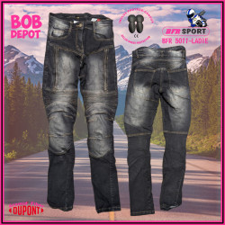 Jeans de Motard Renforcé de Fibres Aramid® par DuPont™