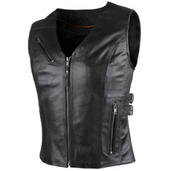 Veste Sans Manches ''BLACK PREMIUM'' en Cuir