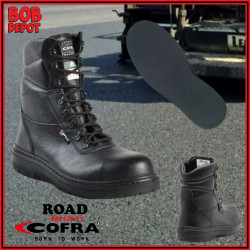 Bottes de Travail 8'' pour Asphalteur ROAD - Noir