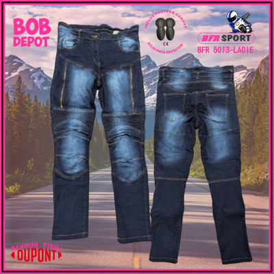 Jeans pour Bikeuse Renforcé de Fibres Aramid® par DuPont™