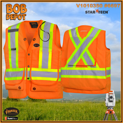 Veste de Sécurité - Arpenteur - Orange/Hi-Viz
