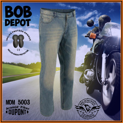 Jeans de Motard Renforcé de Fibres Aramid® par DuPont™