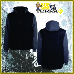 Veste en Caneva 2 en 1 avec Capuche et Manches Amovibles
