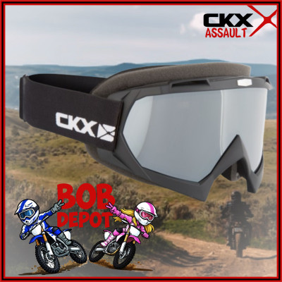 Lunettes/Goggles ASSAULT Hiver - Noir Mat/Miroir