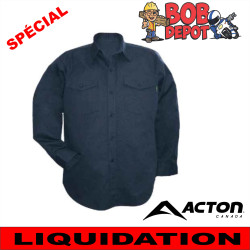 Chemise Travail Manches Longues - Marine