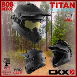 Casque Hors-Route TITAN AIR FLOW LD - Noir Mat