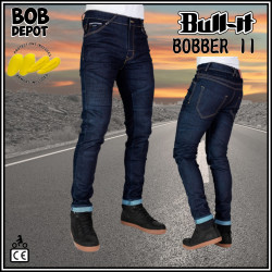 Jeans de Moto BOBBER II Coupe Décontractée - Bleu