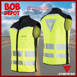 Veste de Moto EXPLORER - Jaune/Hi-Viz